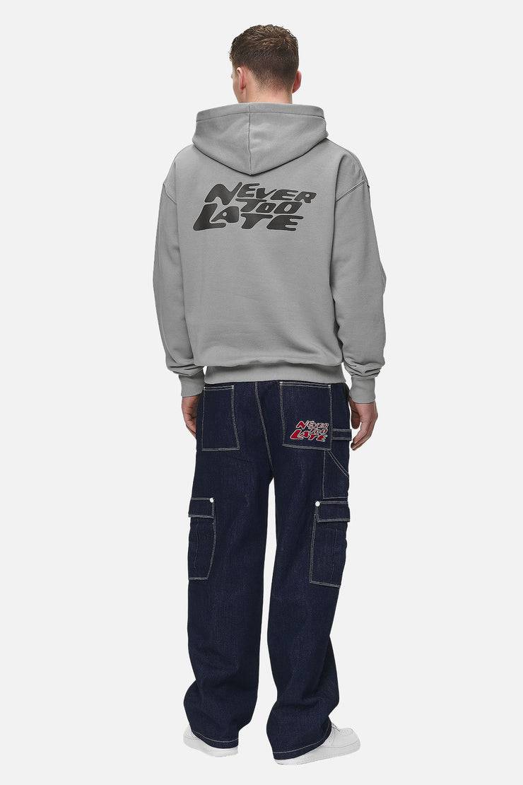 Pegador Narson Oversized Hoodie Washed Cool Grey