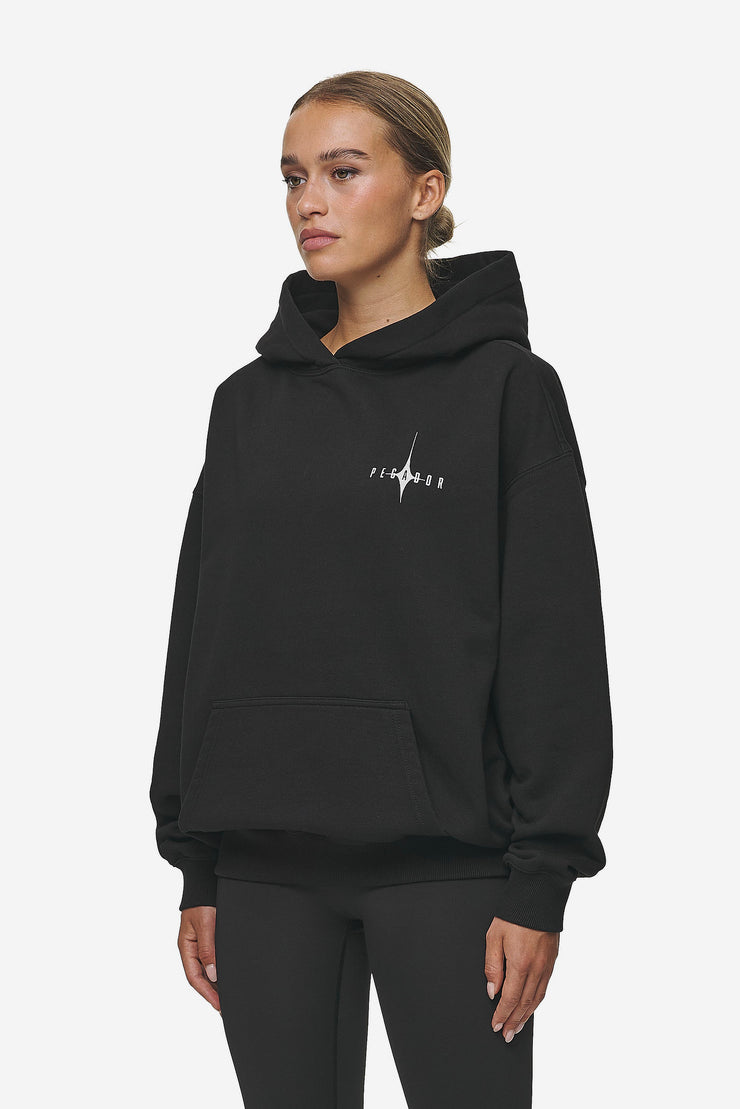 Pegador Nena Oversized Hoodie Washed Black