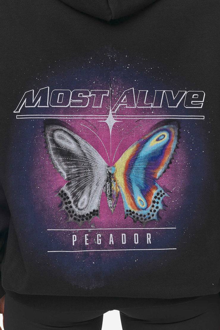 Pegador Nena Oversized Hoodie Washed Black