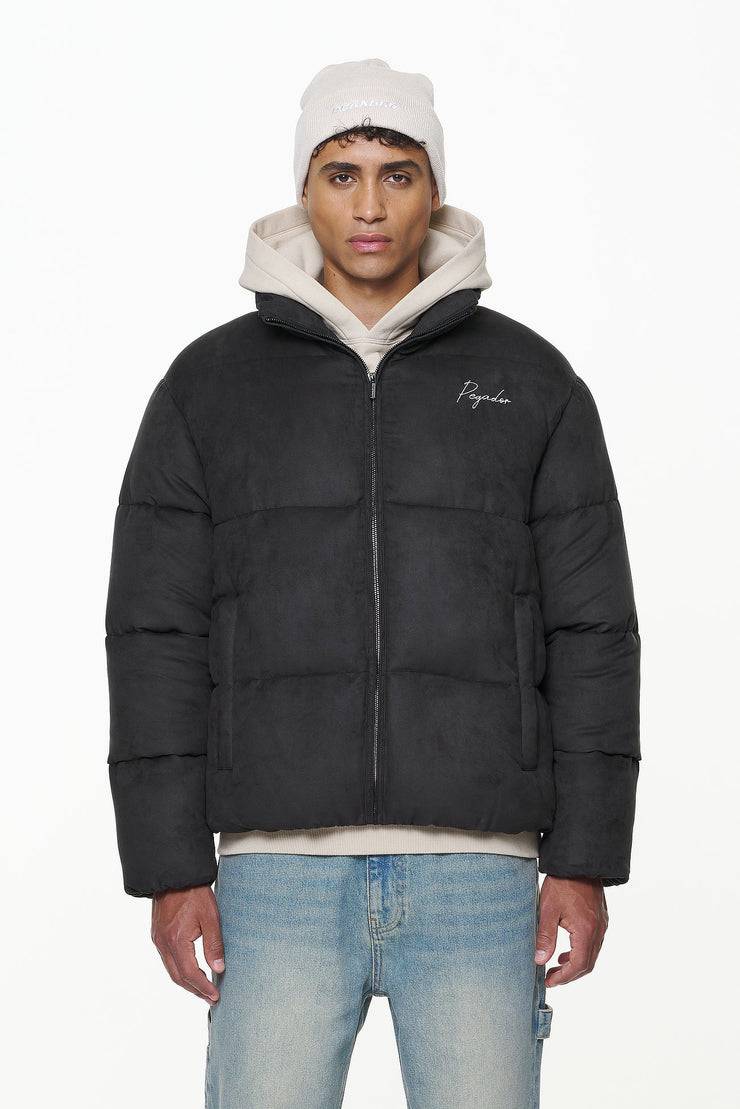 Pegador Neum Suede Puffer Jacket Black