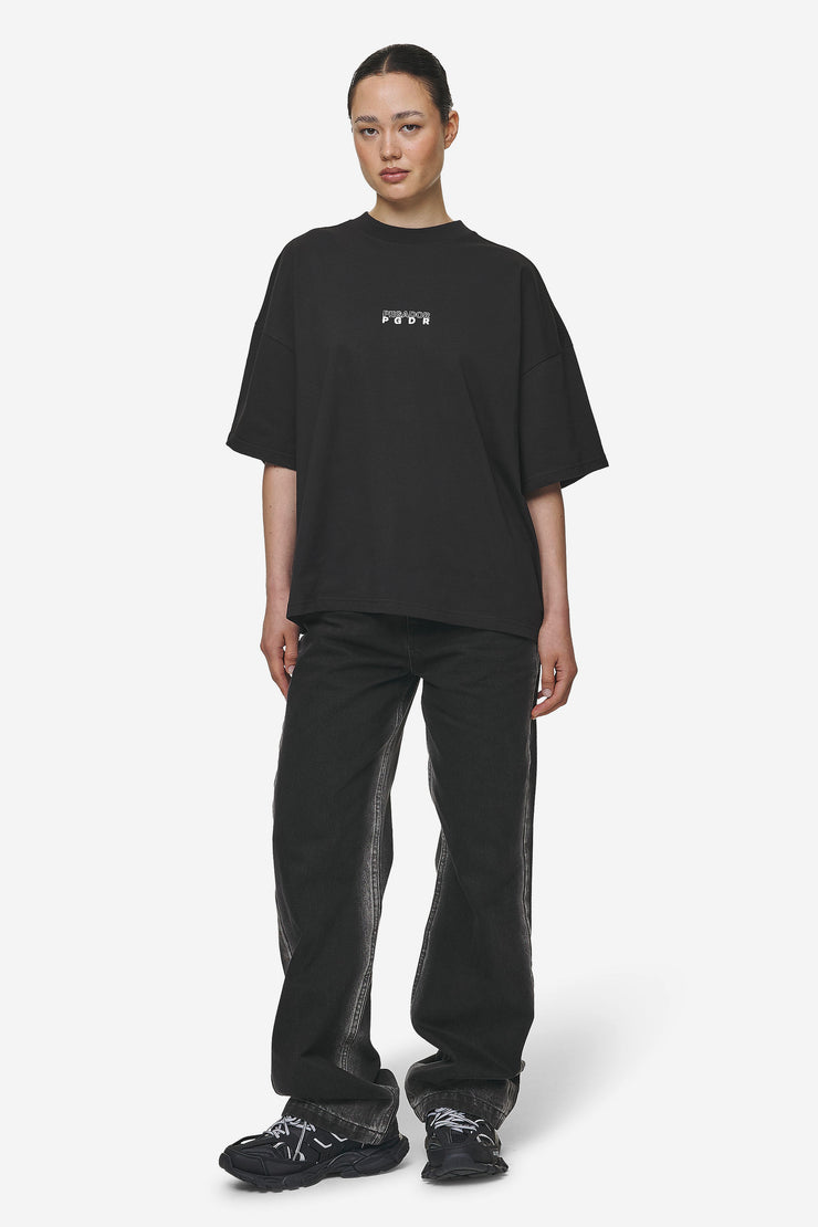 Pegador Nisa Heavy Oversized Tee Washed Black