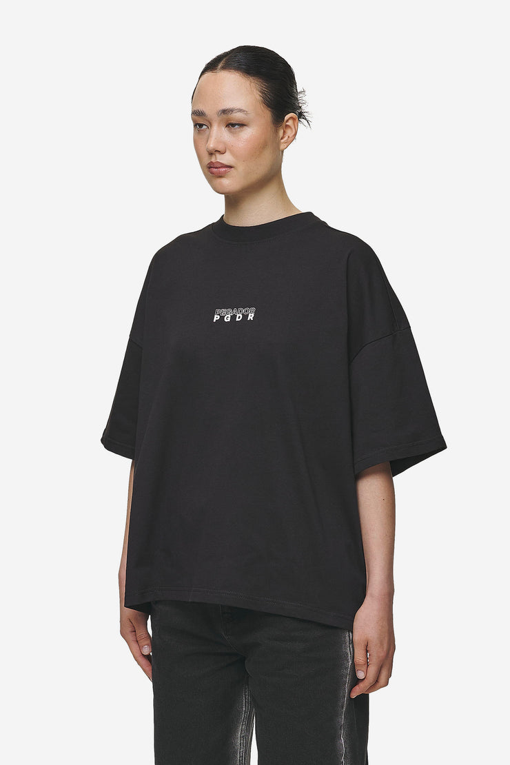 Pegador Nisa Heavy Oversized Tee Washed Black