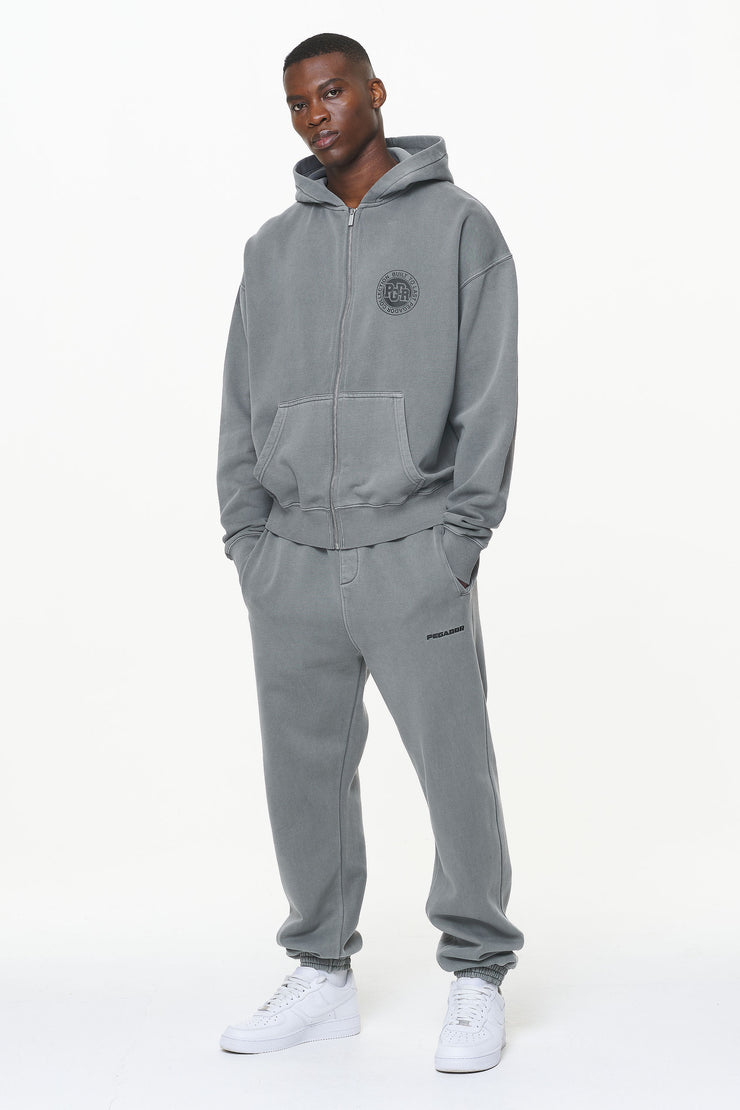 Pegador Orsett Oversized Sweat Jacket Vintage Grey