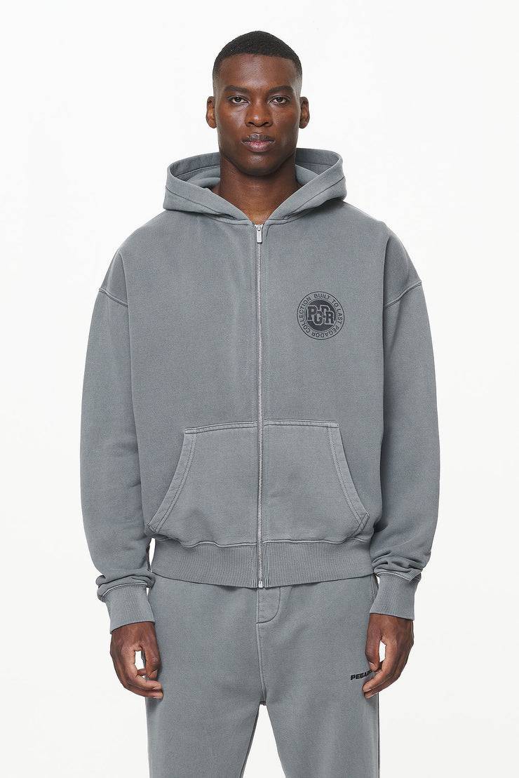 Pegador Orsett Oversized Sweat Jacket Vintage Grey