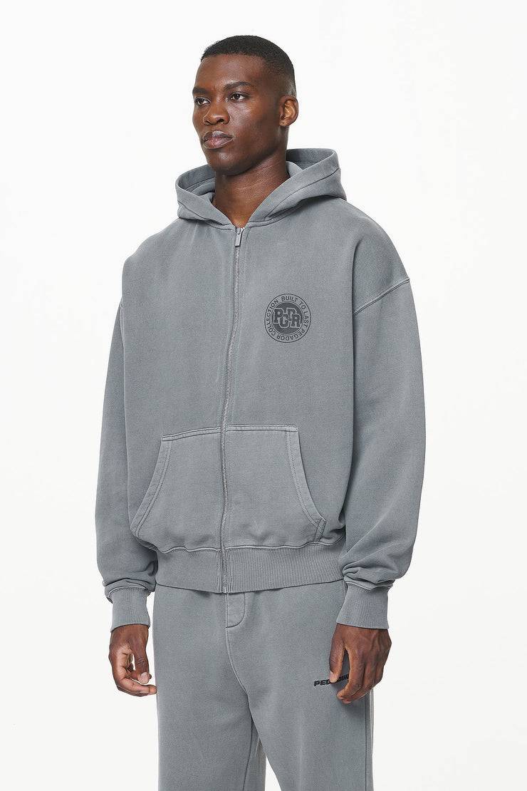 Pegador Orsett Oversized Sweat Jacket Vintage Grey