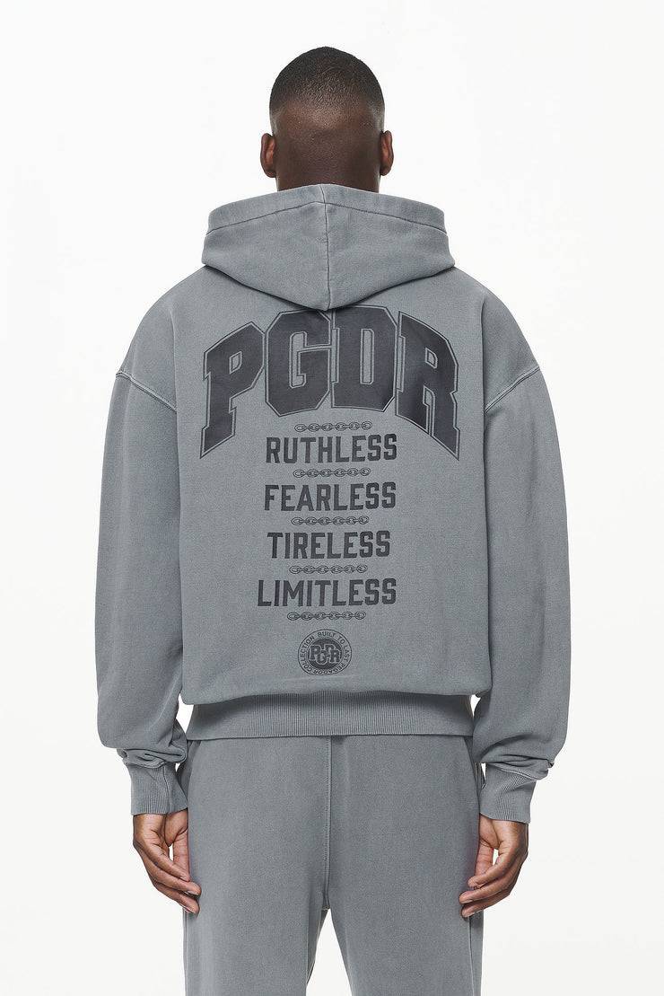 Pegador Orsett Oversized Sweat Jacket Vintage Grey