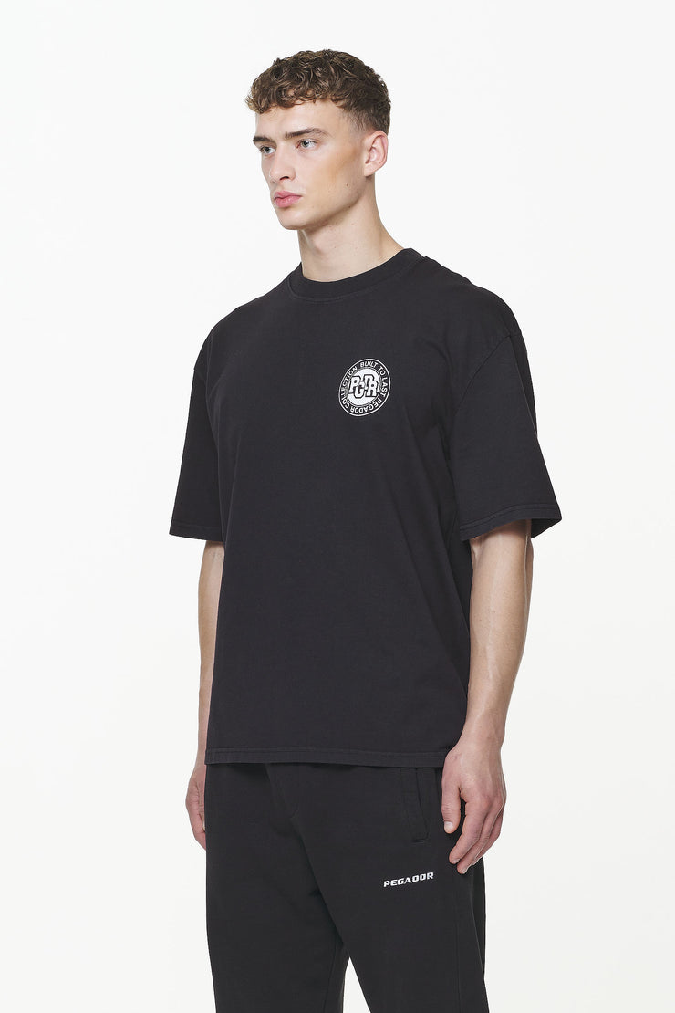 Pegador Orsett Oversized Tee Vintage Onyx Black