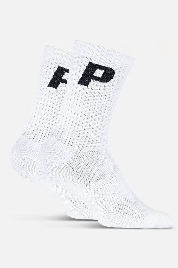 Pegador P Logo Socks White Black
