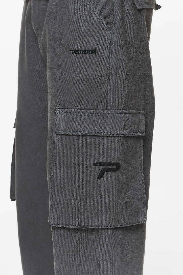 Pegador Paden Wide Cargo Pants Volcano Grey