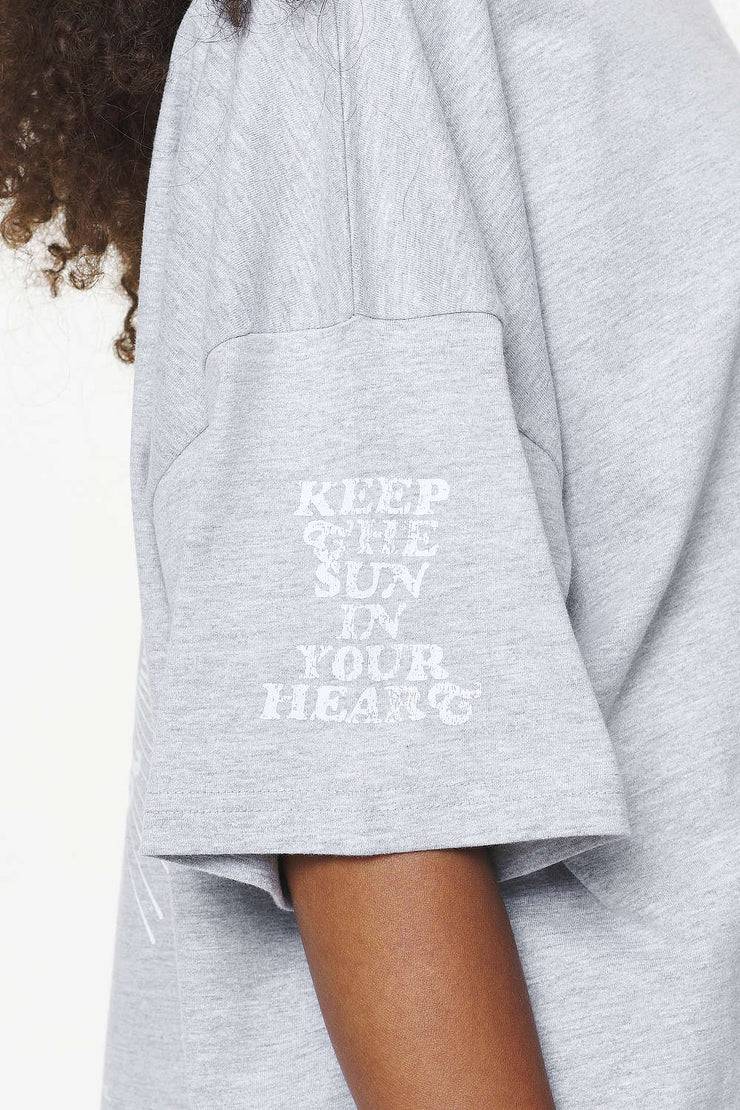 Pegador Pall Heavy Oversized Tee Grey Melange