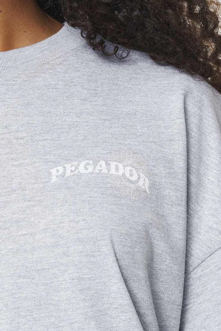 Pegador Pall Heavy Oversized Tee Grey Melange