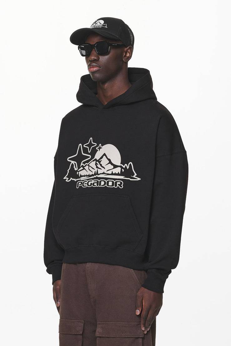 Pegador Pansy Boxy Hoodie Black