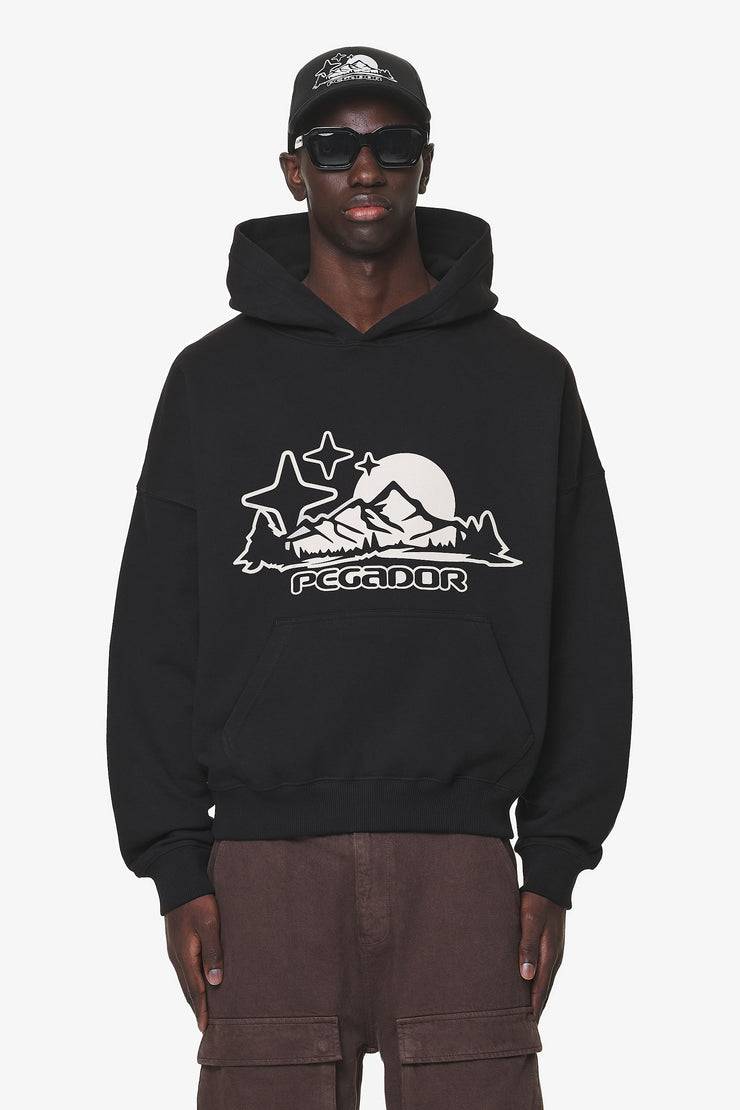 Pegador Pansy Boxy Hoodie Black