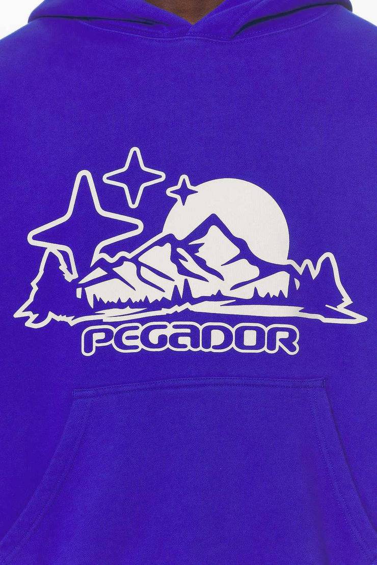 Pegador Pansy Boxy Hoodie Washed Endless Blue