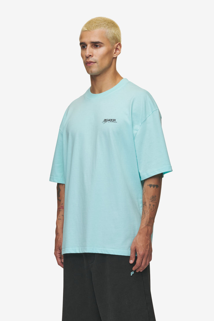 Pegador Patino Oversized Tee Washed Sky Blue