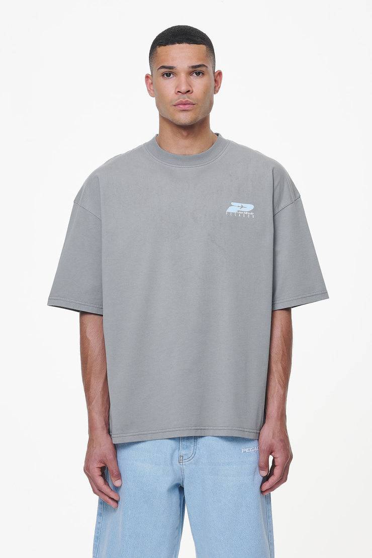 Pegador Pearce Boxy Tee Heavy Washed Cool Grey