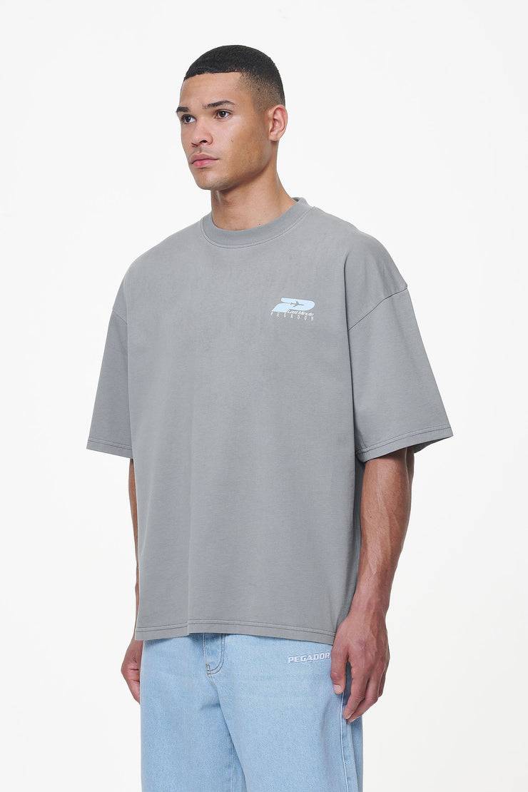 Pegador Pearce Boxy Tee Heavy Washed Cool Grey