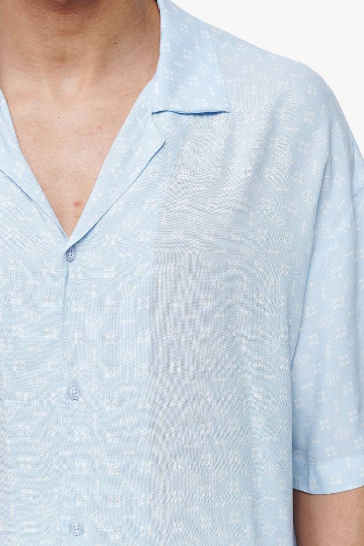 Pegador Piane Monogram Summer Shirt Riviera Blue