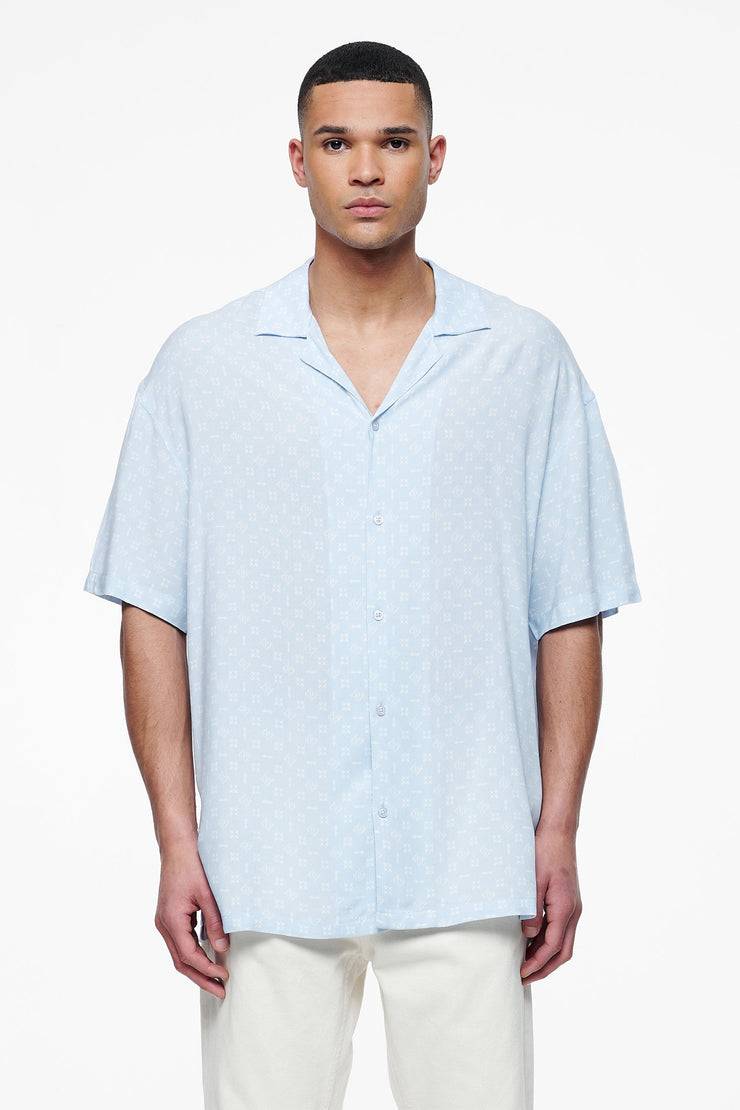 Pegador Piane Monogram Summer Shirt Riviera Blue