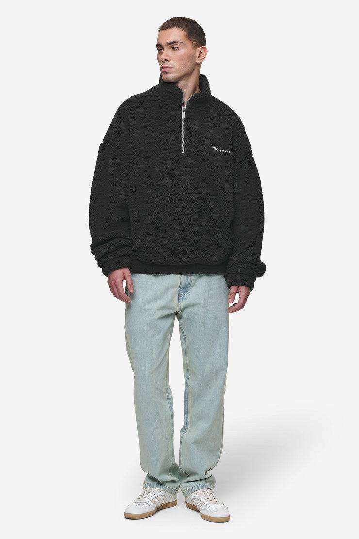 Pegador Puka Teddy Half Zip Sweater Black
