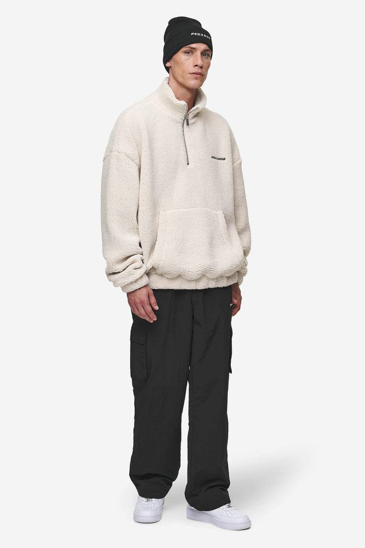Pegador Puka Teddy Half Zip Sweater Light Beige