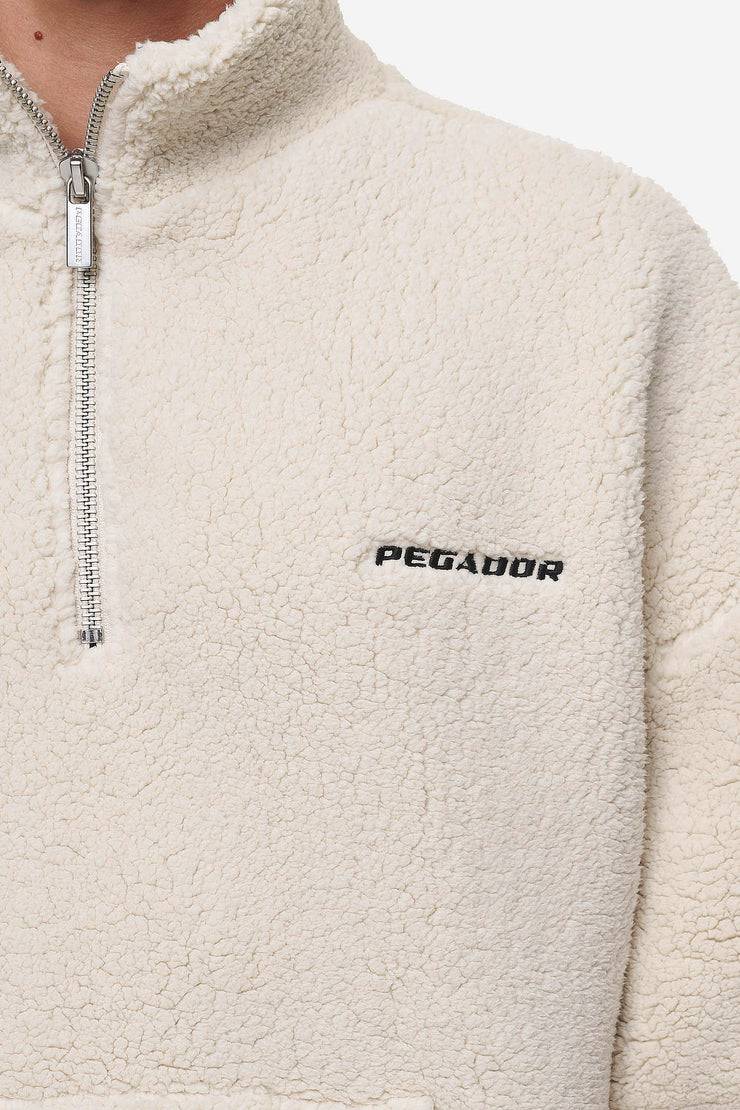 Pegador Puka Teddy Half Zip Sweater Light Beige