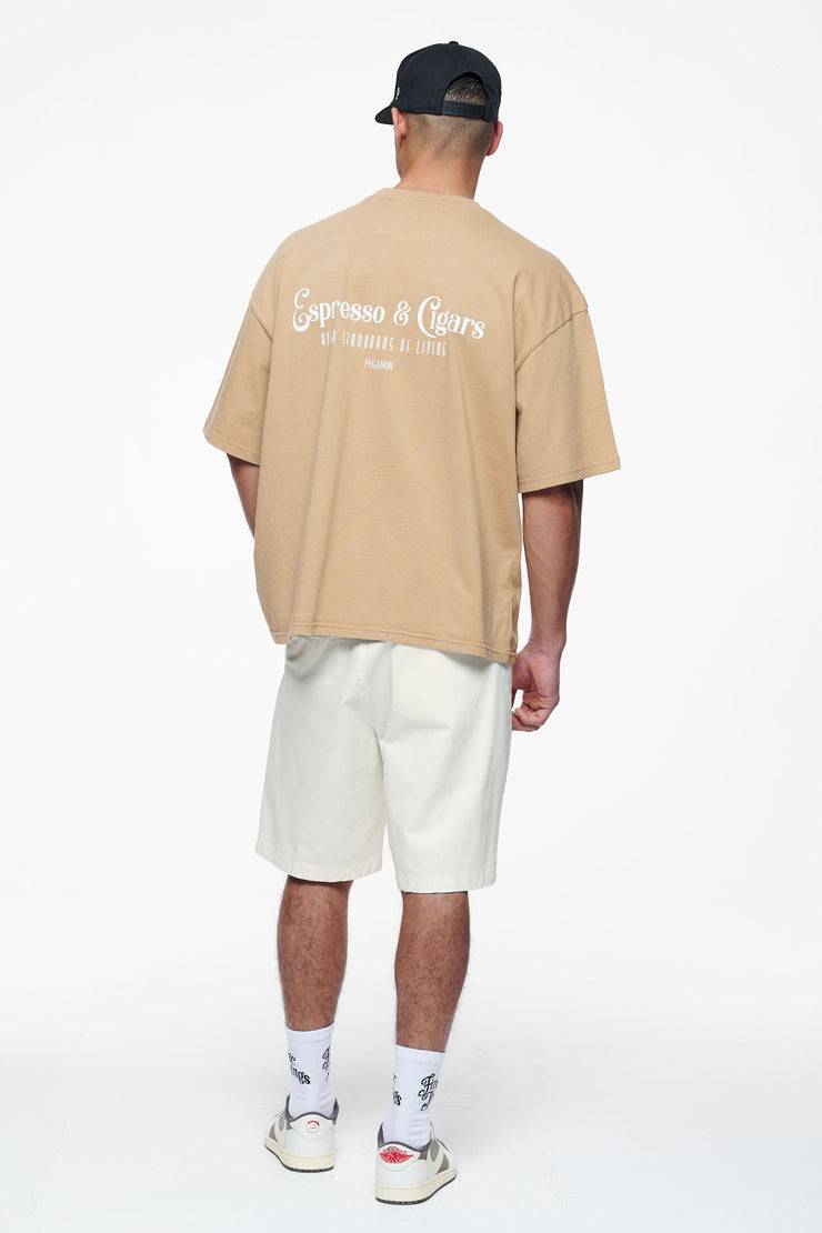 Pegador Racoon Boxy Tee Vintage Washed Espresso