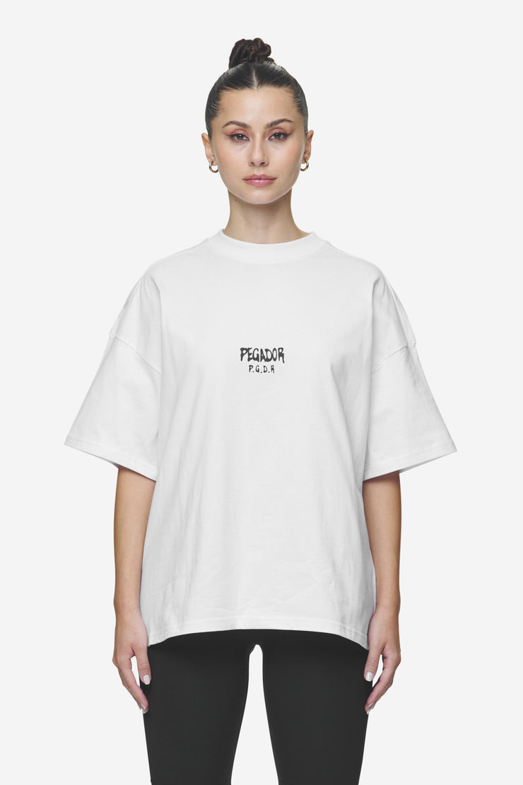 Pegador Ramira Heavy Oversized Tee White