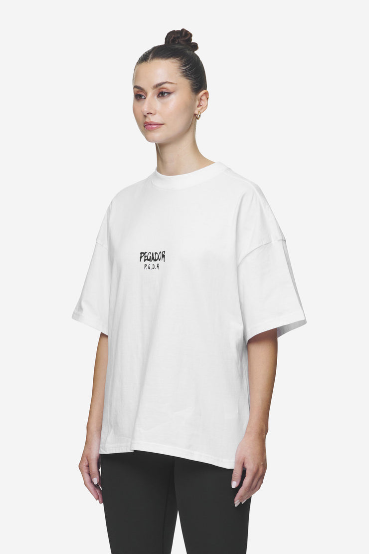 Pegador Ramira Heavy Oversized Tee White