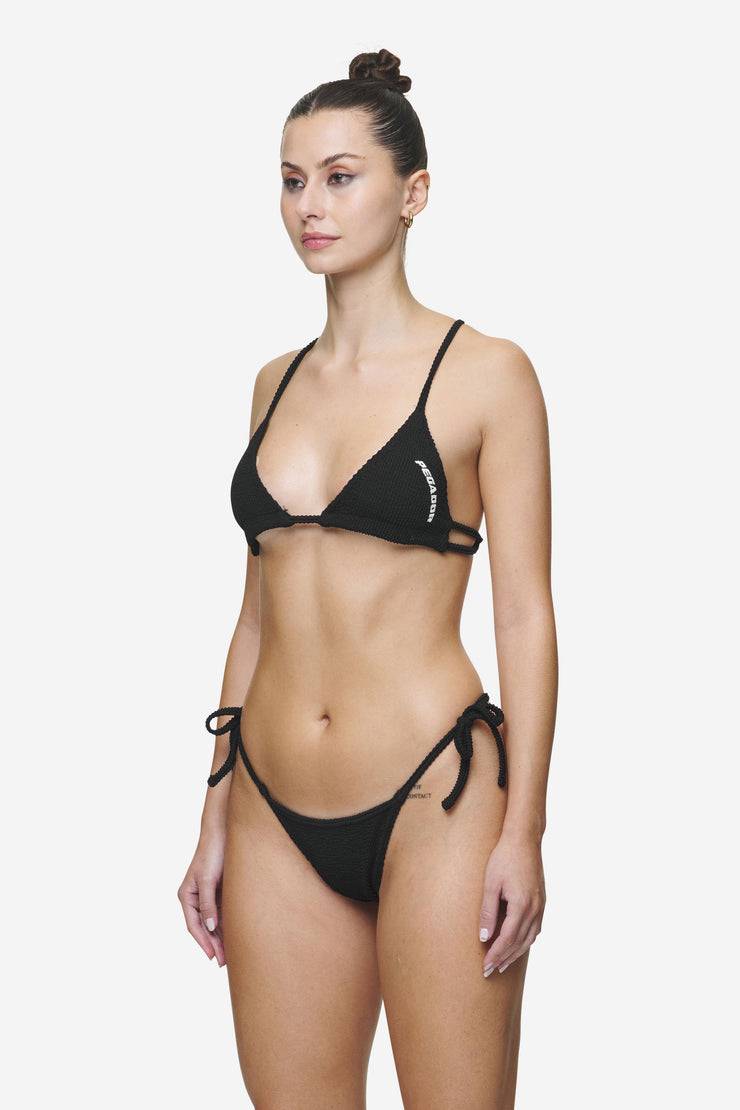 Pegador Ramira Triangle Bikini Top Black