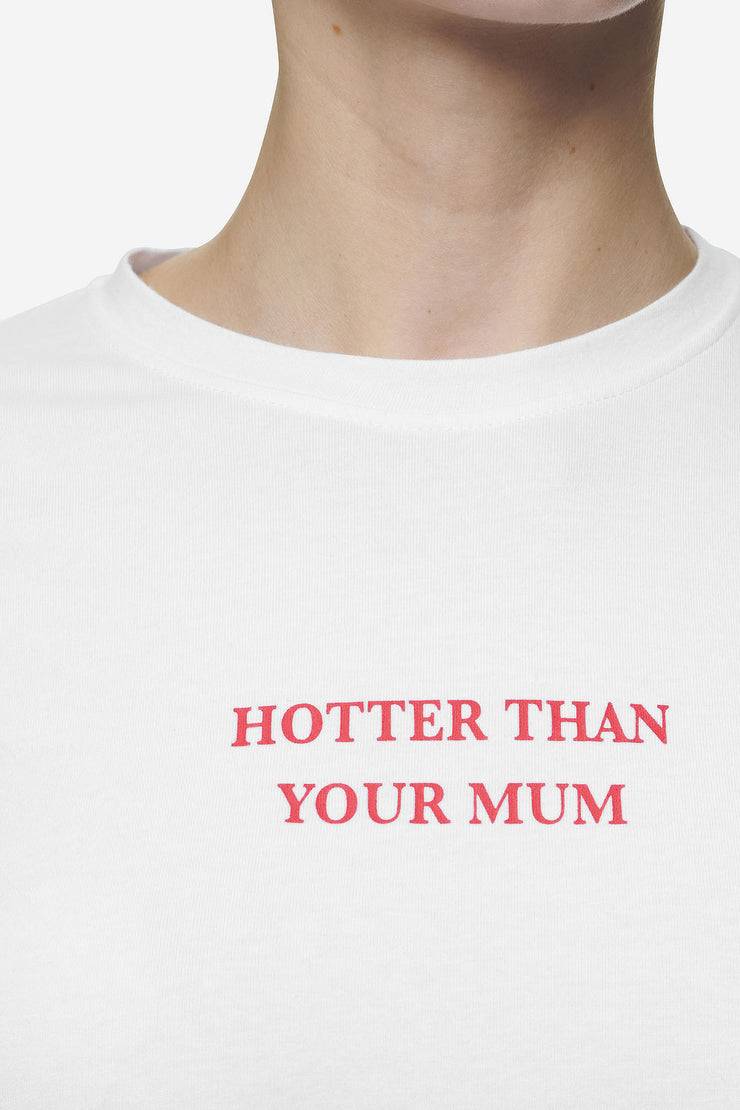 Pegador Reyna Cropped Baby Tee White