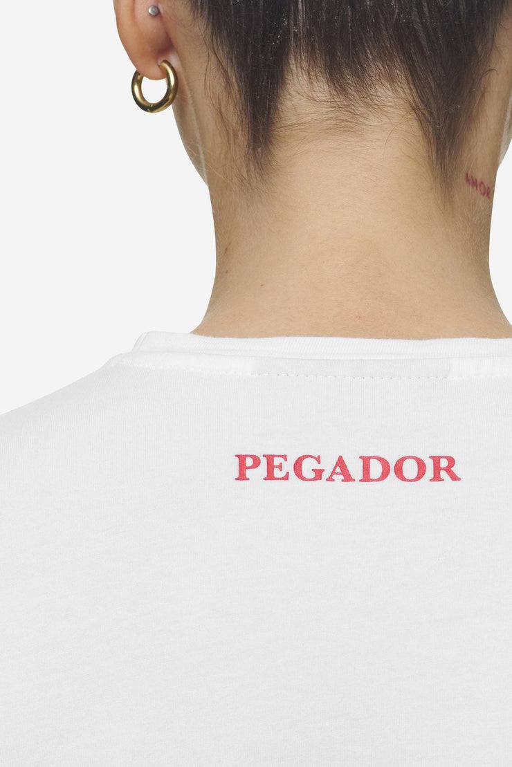 Pegador Reyna Cropped Baby Tee White