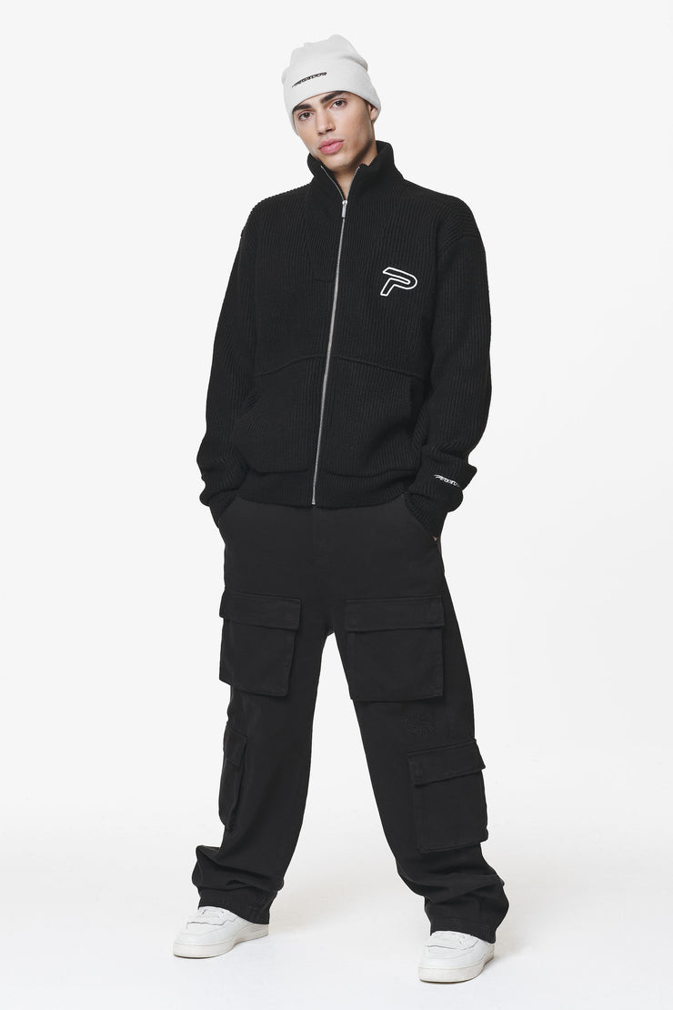 Pegador Riggo Heavy Knit Jacket Black
