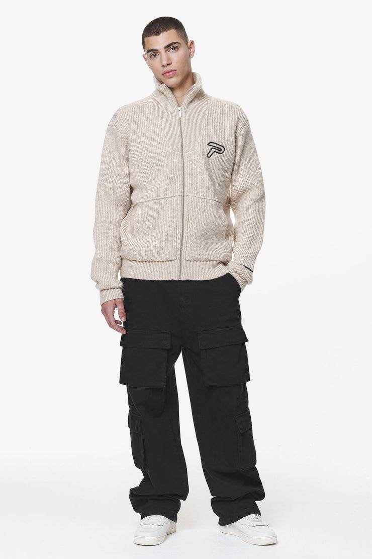 Pegador Riggo Heavy Knit Jacket Dust Cream