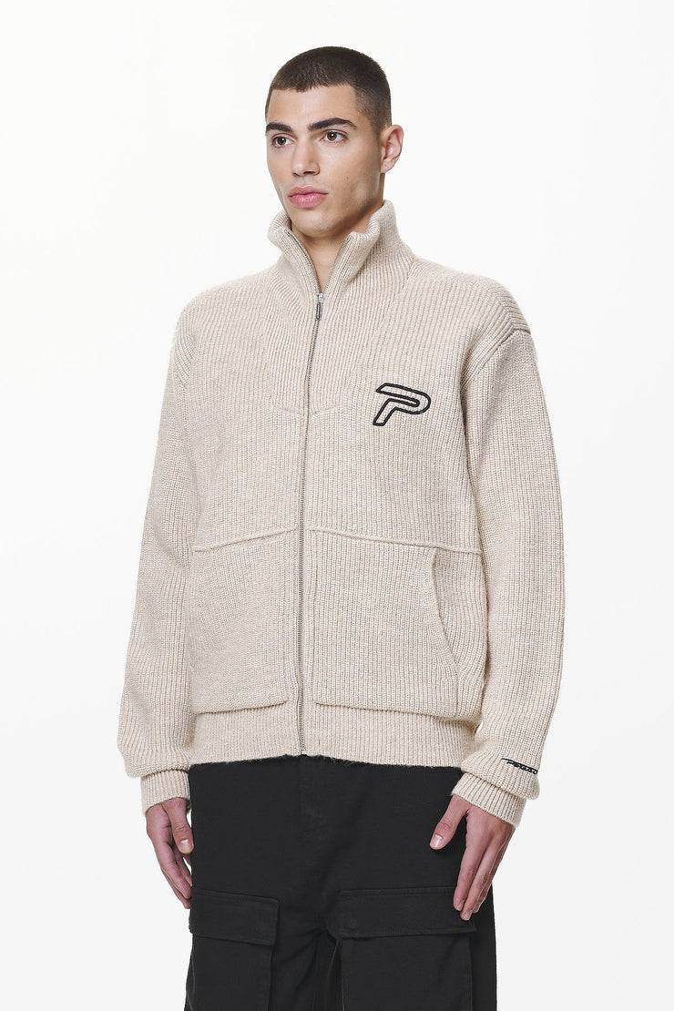 Pegador Riggo Heavy Knit Jacket Dust Cream