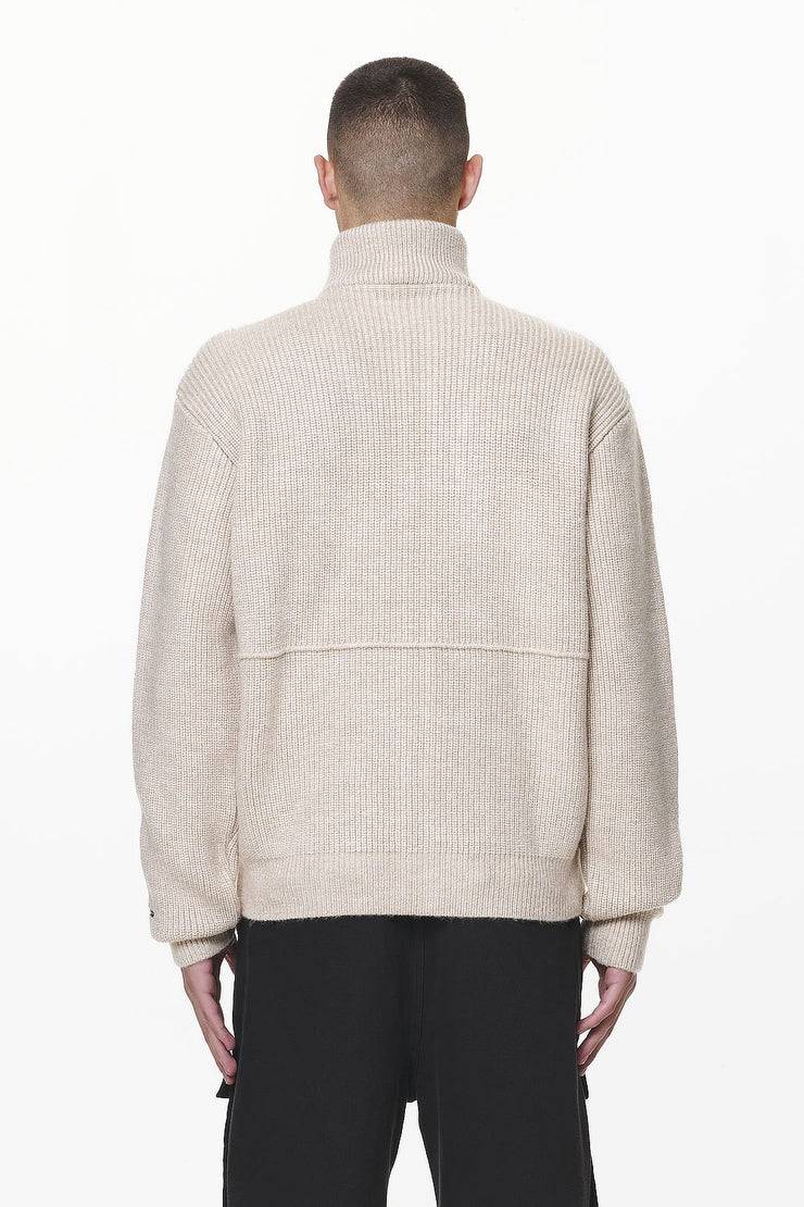 Pegador Riggo Heavy Knit Jacket Dust Cream