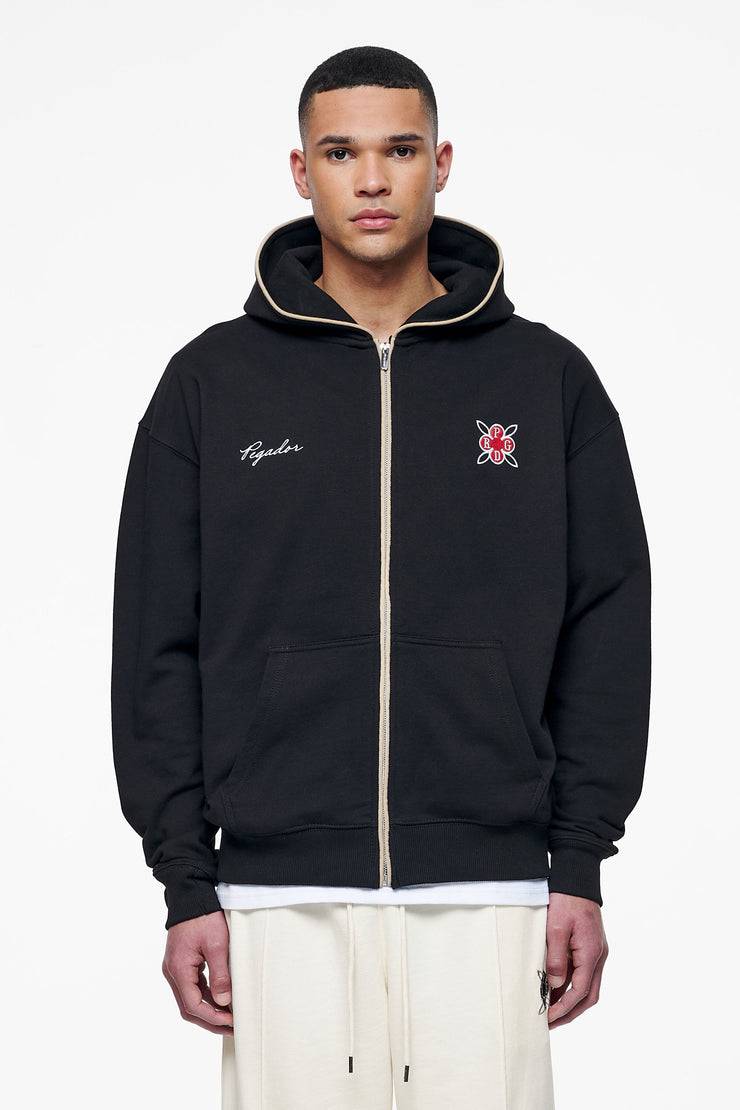 Pegador Riggs Oversized Sweat Jacket Black