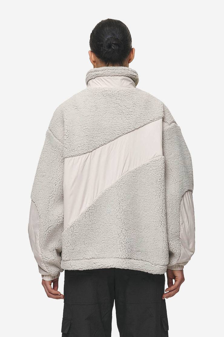 Pegador Risa Teddy Fabric Mix Jacket Moon Grey