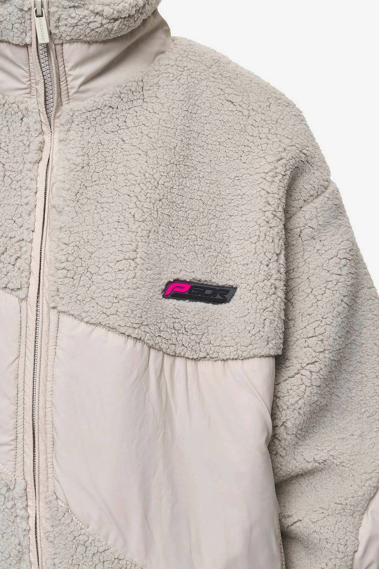 Pegador Risa Teddy Fabric Mix Jacket Moon Grey