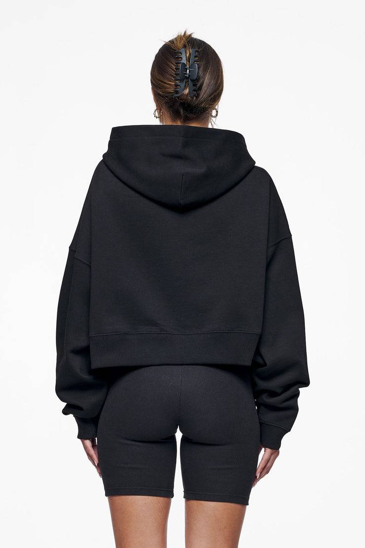 Pegador Salita Oversized Cropped Hoodie Black Gum