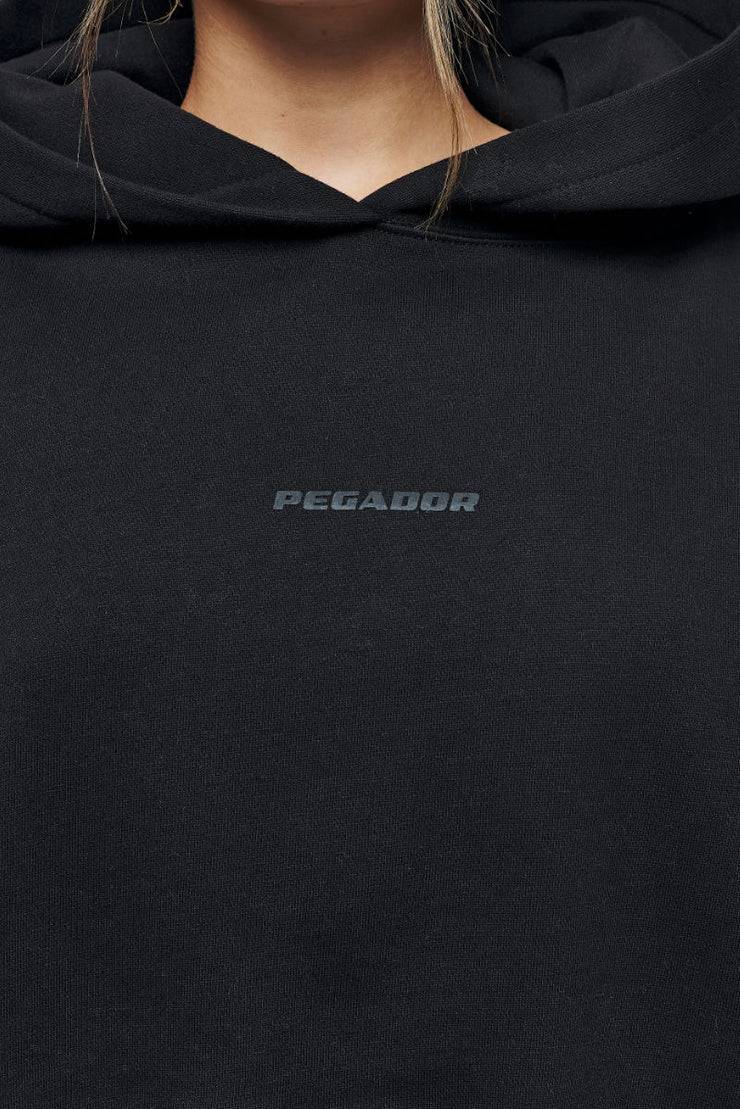 Pegador Salita Oversized Cropped Hoodie Black Gum