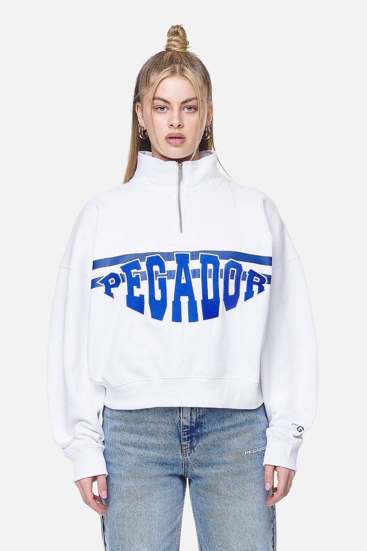 Pegador Sarina Oversized Halfzip Sweater White