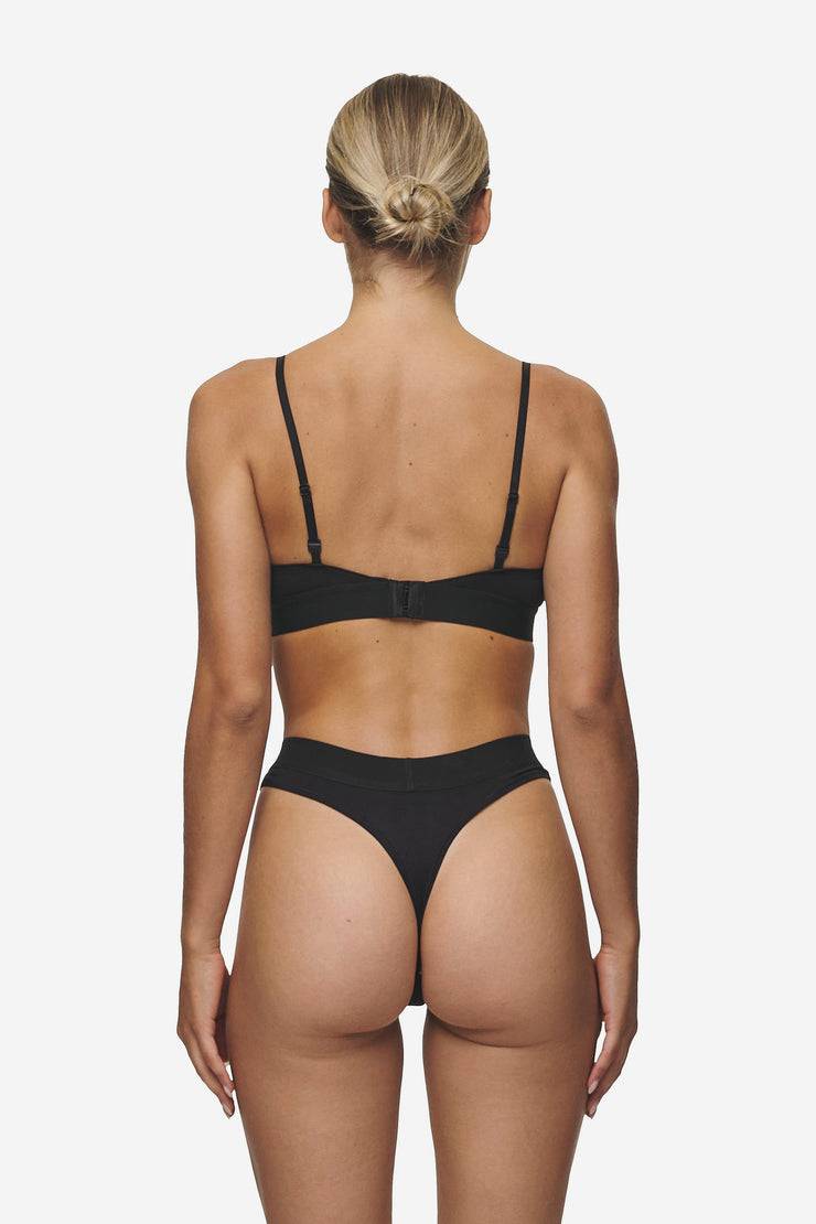 Pegador Senya Triangle Bralette Black White