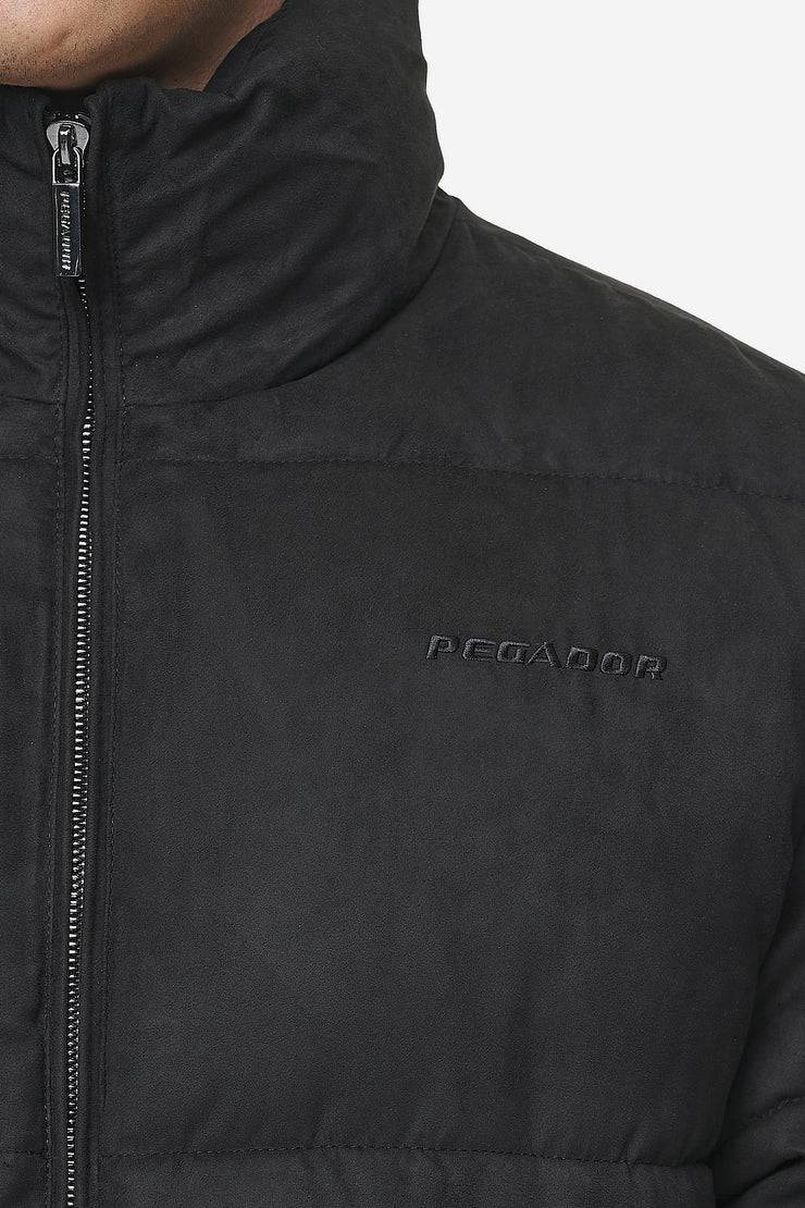 Pegador Sidan Velour Puffer Jacket Black