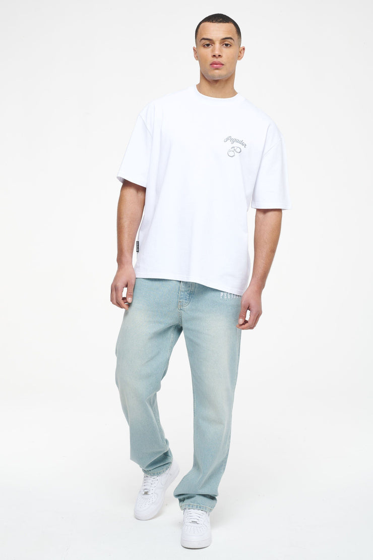 Pegador Skena Oversized Tee White