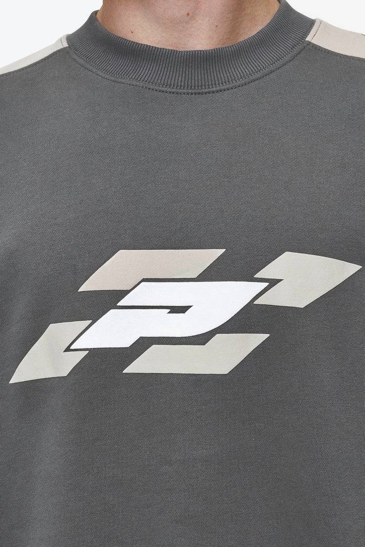 Pegador Slick Boxy Sweater Washed Anthracite