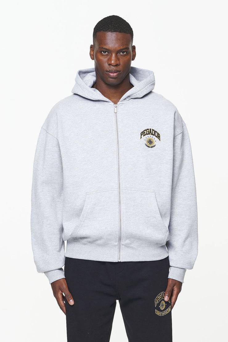 Pegador Smith Oversized Sweat Jacket Grey Melange