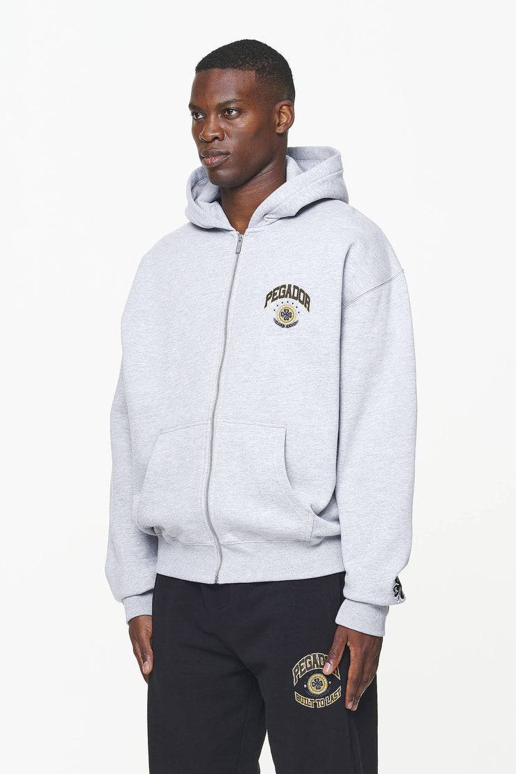 Pegador Smith Oversized Sweat Jacket Grey Melange