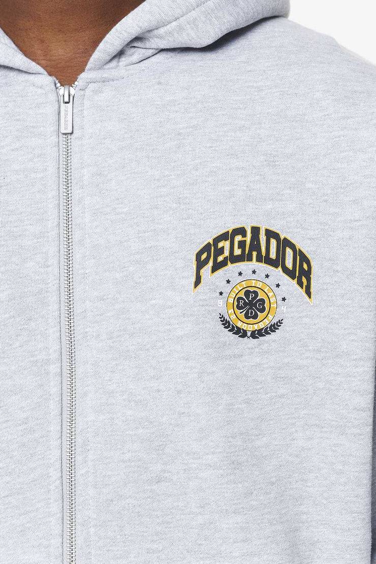 Pegador Smith Oversized Sweat Jacket Grey Melange