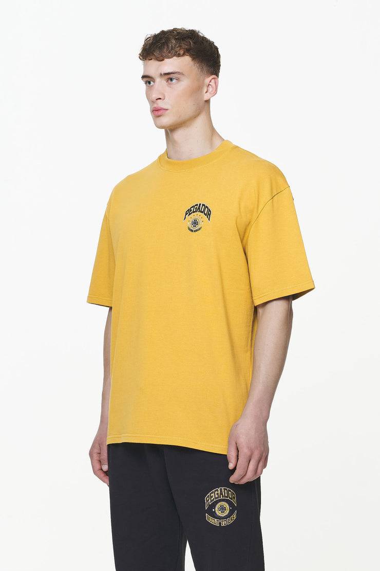 Pegador Smith Oversized Tee Vintage Washed Mustard